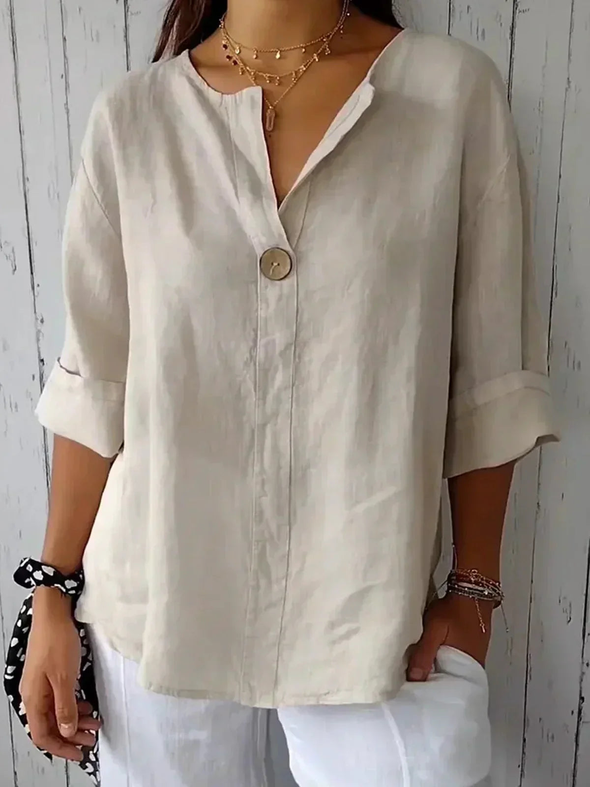 Sofia | Blusa donna comfort chic – Eleganza immediata e Look raffinato per tutti i giorni