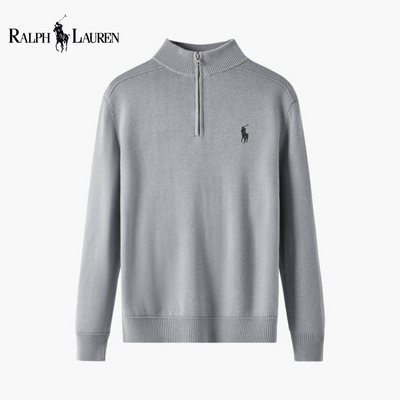 Maglione Mezza Zip in Lana Merino ᏒᏞ