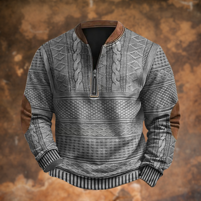 Lorenzo | Maglione Uomo a Mezza Zip con Stile Moderno e Comfort Quotidiano