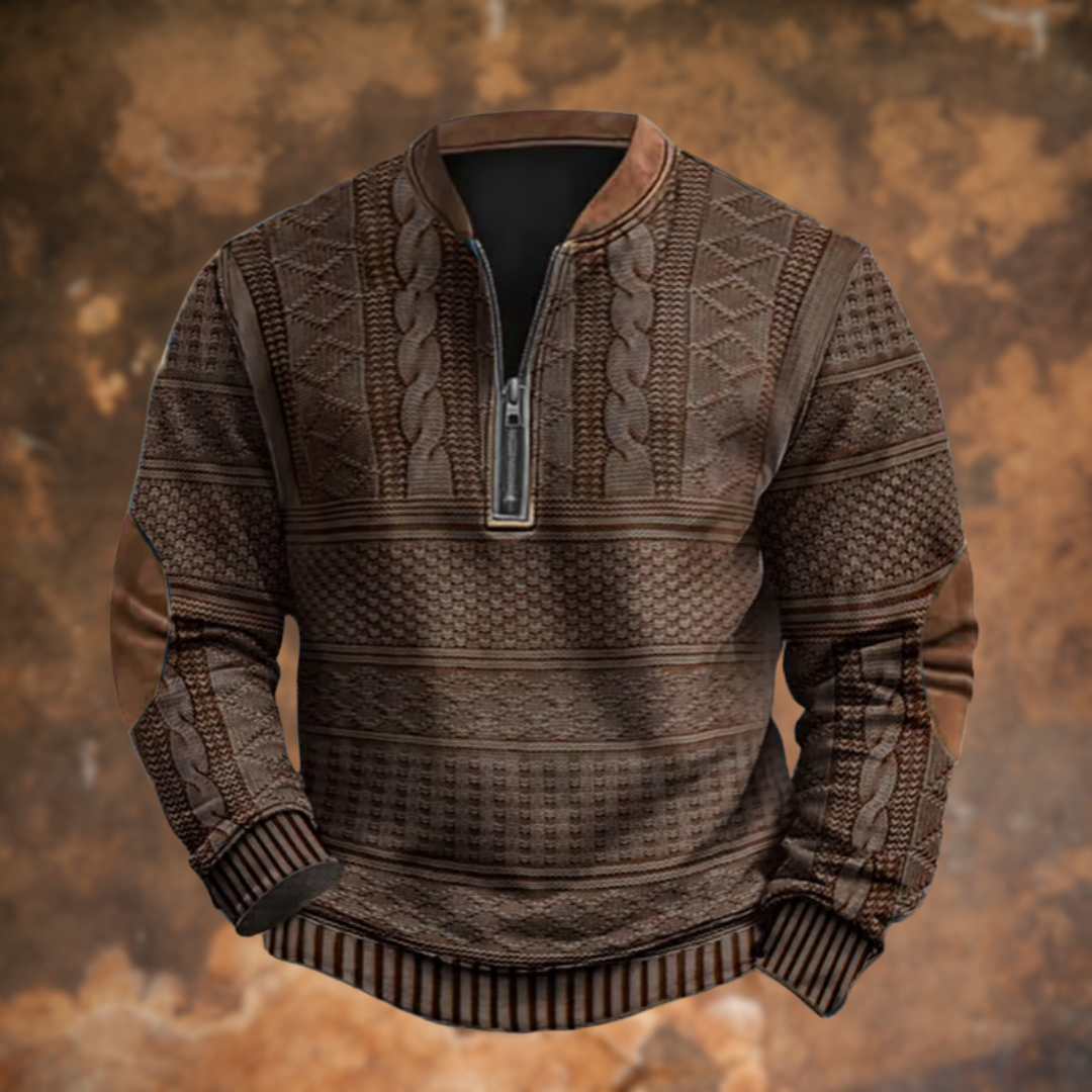 Lorenzo | Maglione Uomo a Mezza Zip con Stile Moderno e Comfort Quotidiano