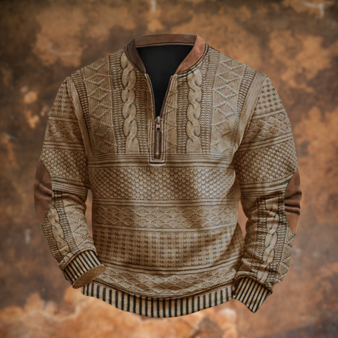 Lorenzo | Maglione Uomo a Mezza Zip con Stile Moderno e Comfort Quotidiano