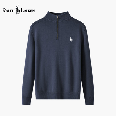 Maglione Mezza Zip in Lana Merino ᏒᏞ