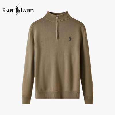 Maglione Mezza Zip in Lana Merino ᏒᏞ