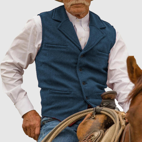 Gilet Deluxe da Uomo | Eleganza Rustica e Stile Classico