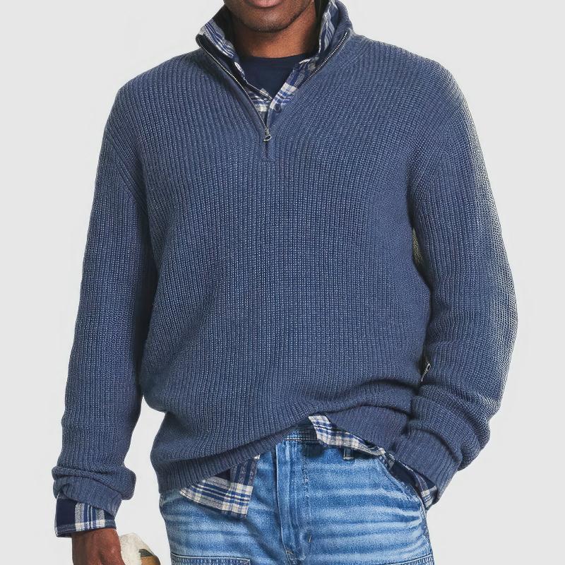 Finn | Maglione elegante con collo a zip