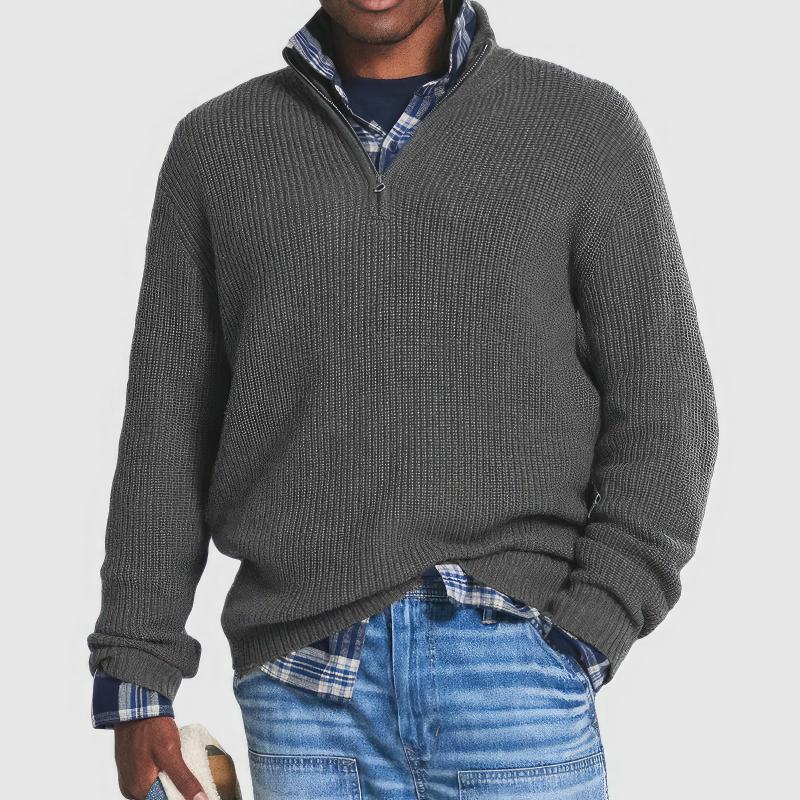 Finn | Maglione elegante con collo a zip