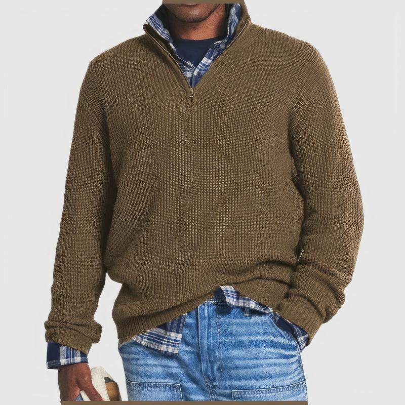 Finn | Maglione elegante con collo a zip