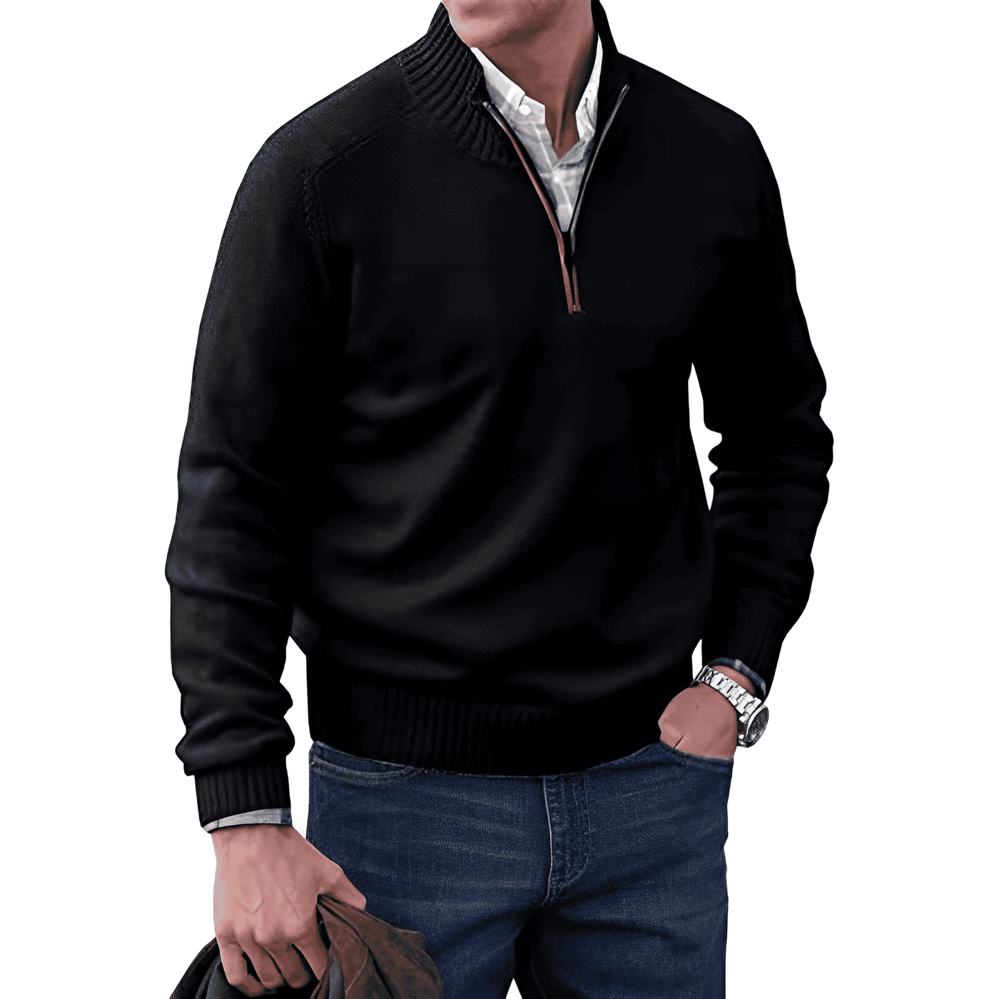 JERSEY | Maglione invernale zip confortevole ed elegante