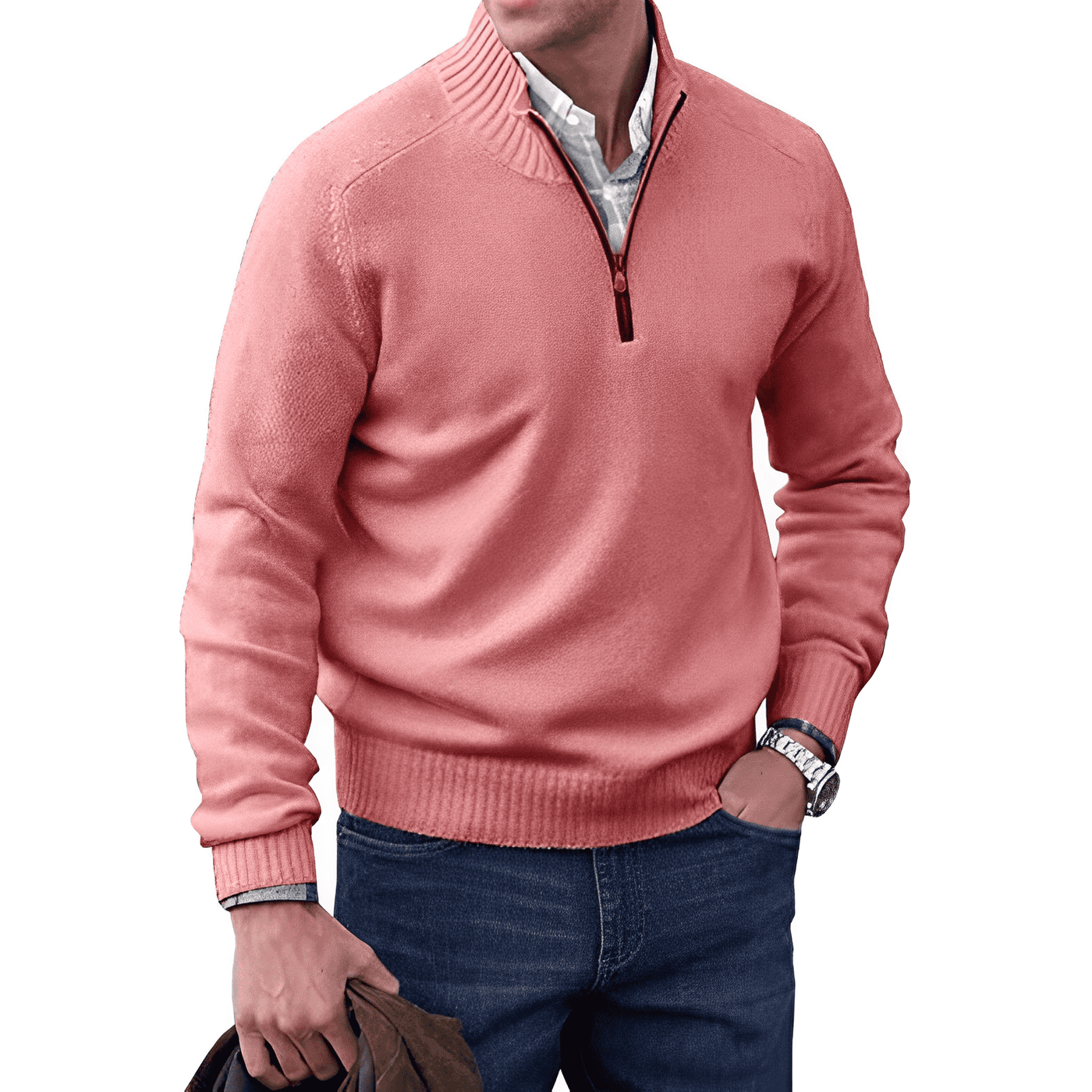 JERSEY | Maglione invernale zip confortevole ed elegante