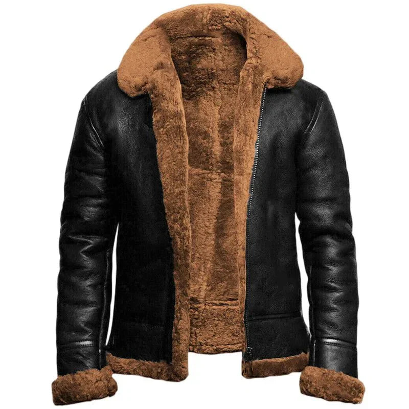 Jonas | Giacca in pelle elegante e calda