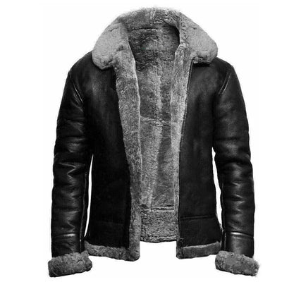 Jonas | Giacca in pelle elegante e calda