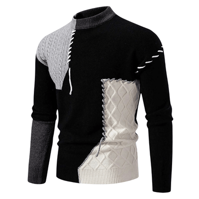 Patchwork | Maglione invernale elegante e alla moda