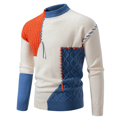 Patchwork | Maglione invernale elegante e alla moda